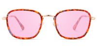 Sundance - Square Multicolor Sunglasses | Vooglam Angle View
