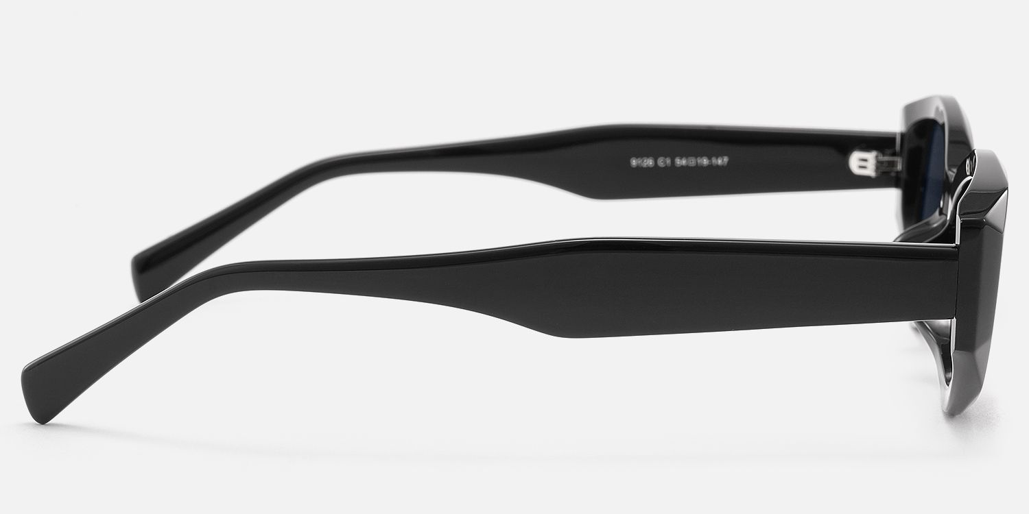 Vesper - Geometric Black Sunglasses product detail 3