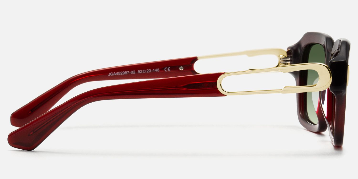 Blindspot - Square Red Sunglasses product detail 3