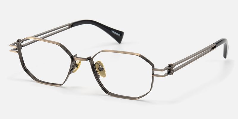 Loos - Geometric Gold Eyeglasses