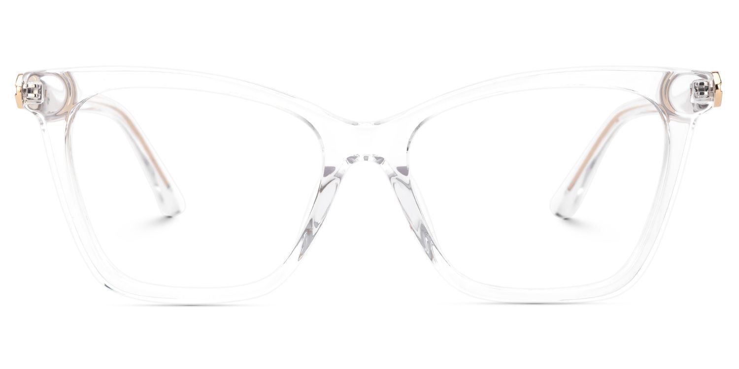 Fidelia - Butterfly Crystal Eyeglasses | Vooglam Angle View