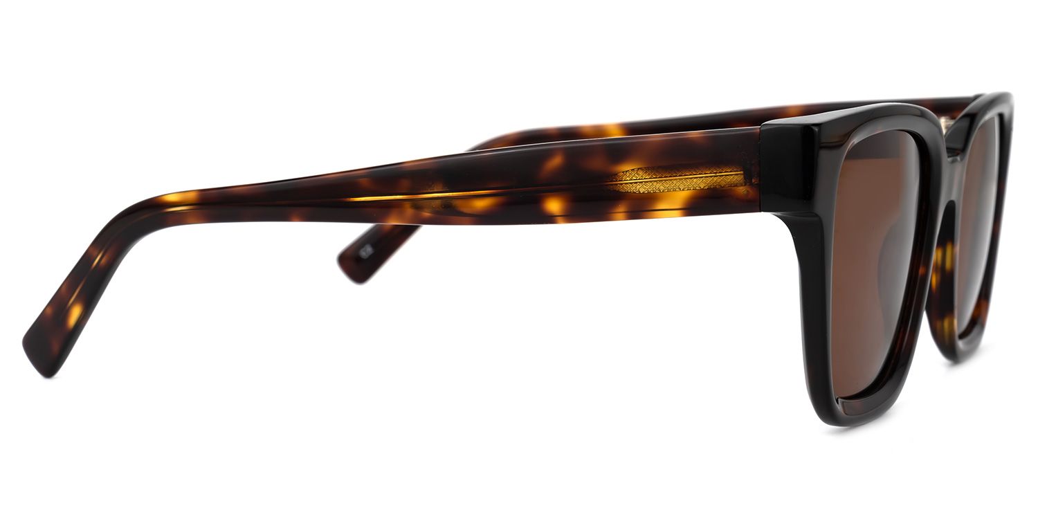 Dawes - Rectangle Tortoise Sunglasses | Vooglam 4