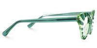 Kiele - Cat Eye Green Eyeglasses | Vooglam 