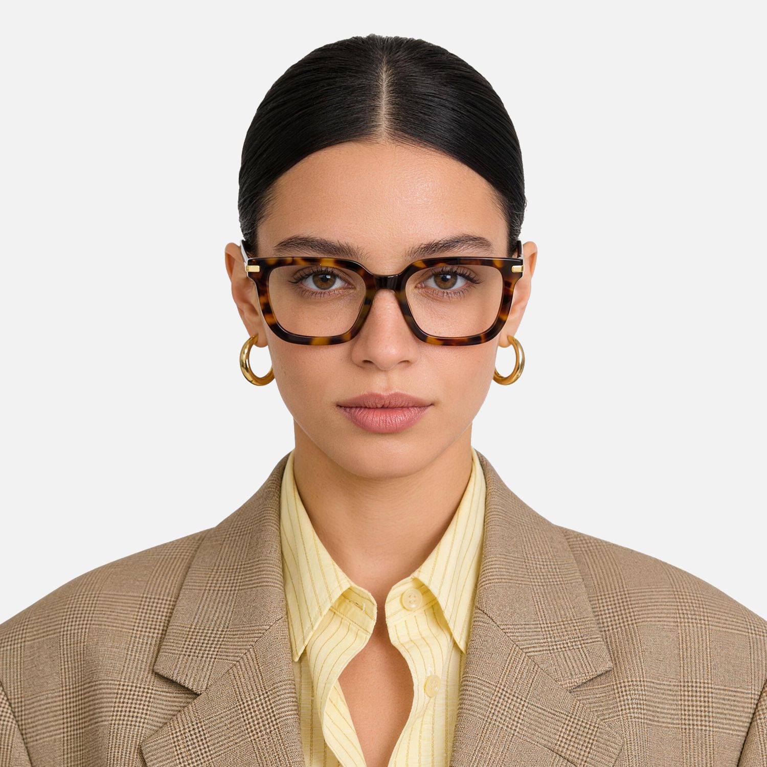Explore the design story of Denbeigh - Rectangle Tortoise Eyeglasses | Vooglam
