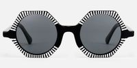 Hypnotic - Geometric Black Sunglasses | Vooglam Angle View