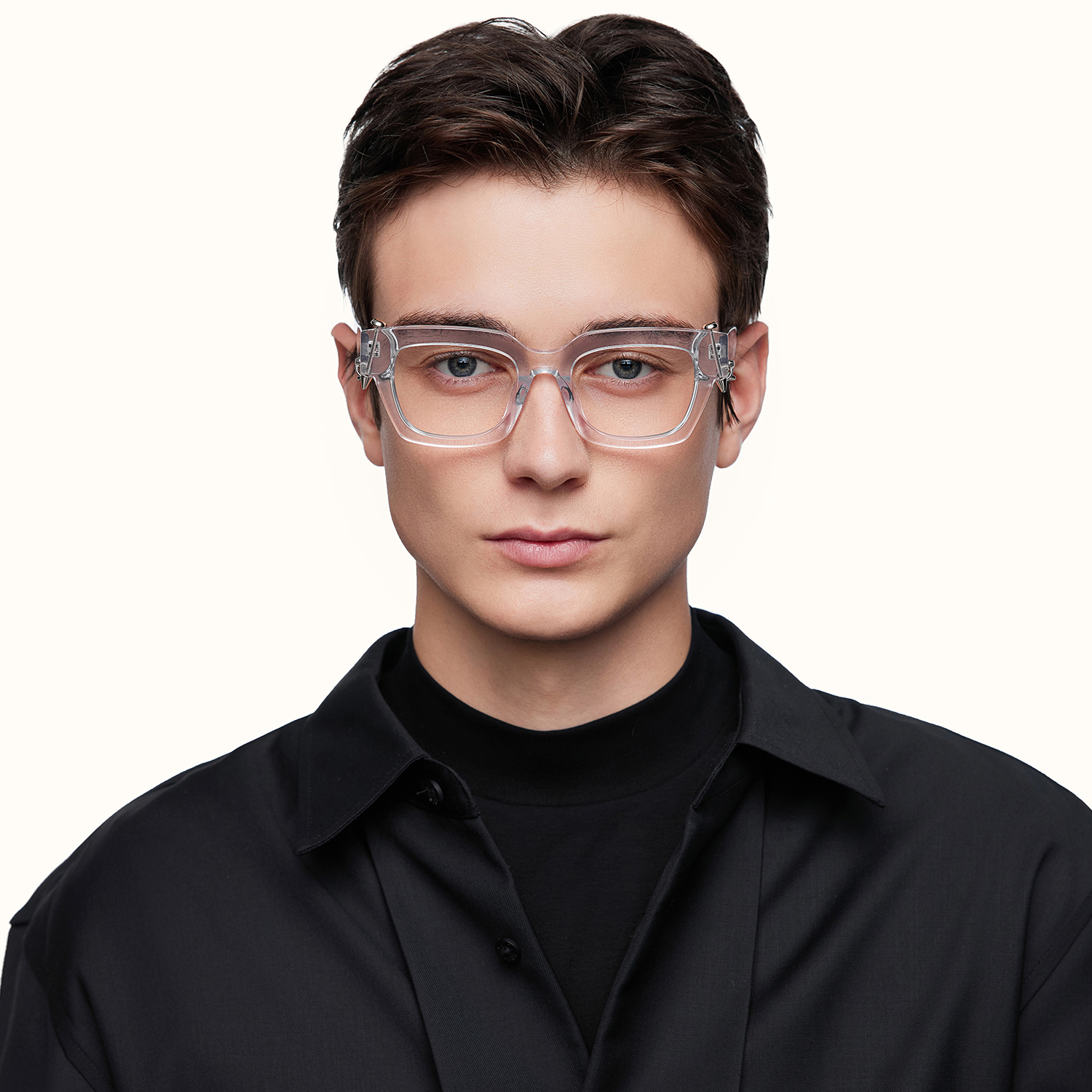 Sabrina - Rectangle Crystal Eyeglasses - 2