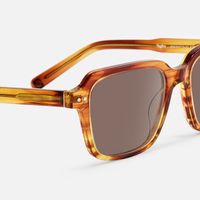 Jafaru - Rectangle Tortoise Sunglasses | Vooglam Design Details