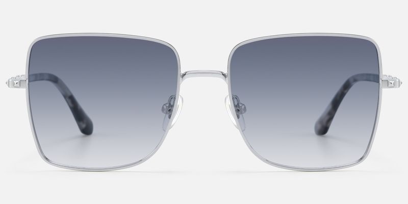 Devereux - Square Silver Sunglasses