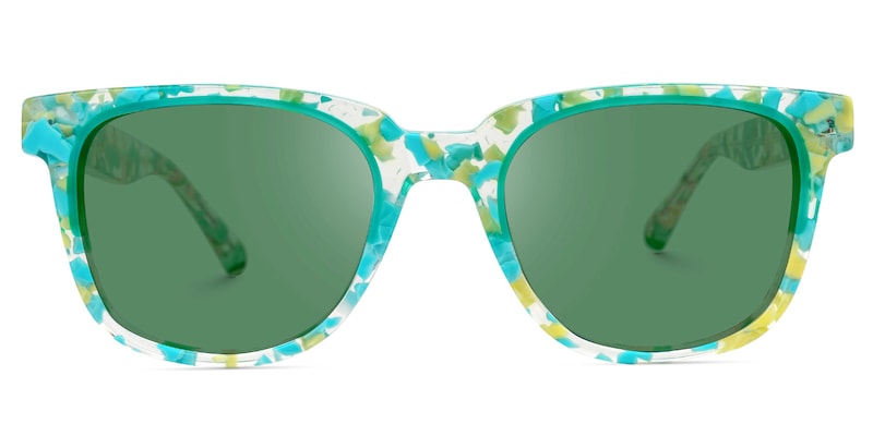 Filia - Square Green Sunglasses