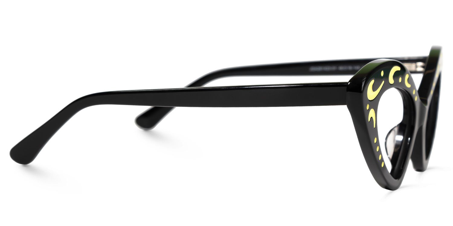 Keyshawn - Cat Eye Black Eyeglasses | Vooglam 4