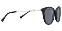Pearl - Round Black Sunglasses - 4