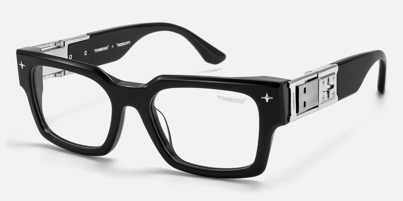 The Programmer - Rectangle Black Eyeglasses