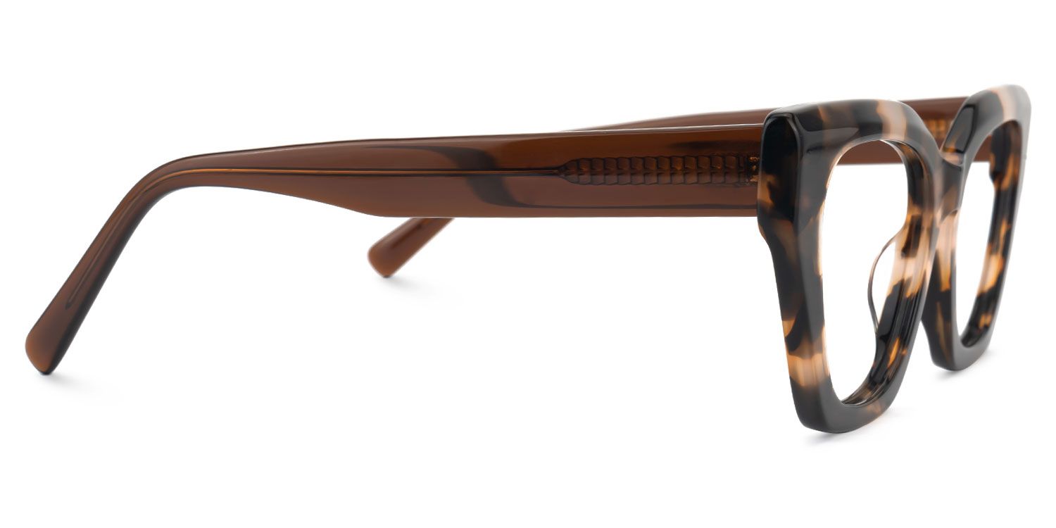 Elisheba - Cat Eye Tortoise Eyeglasses by Vooglam - Product View 4