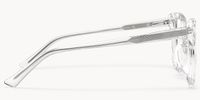 Shane - Rectangle Crystal Clear Faceted Glasses │Vooglam Side View