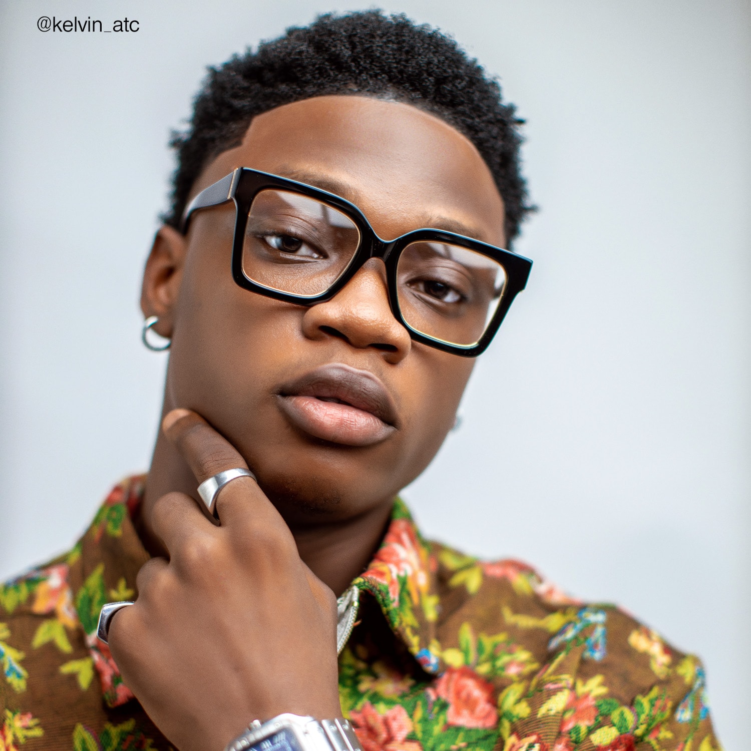 Ibrahim - Square Black Eyeglasses