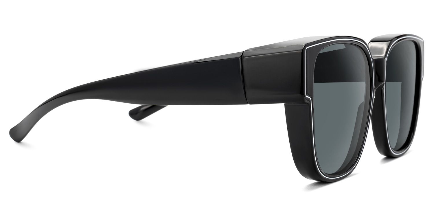 Macayle - Square Black Fit Over Sunglasses | Vooglam 4