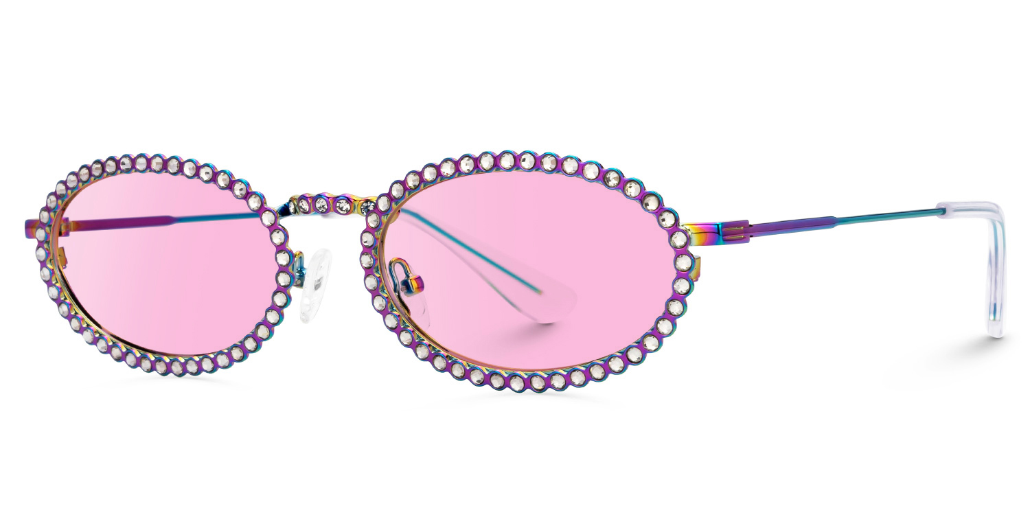 Fergie - Oval Multicolor Sunglasses - 2