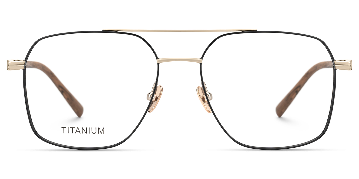 York - Aviator Two-tone Eyeglasses - 1