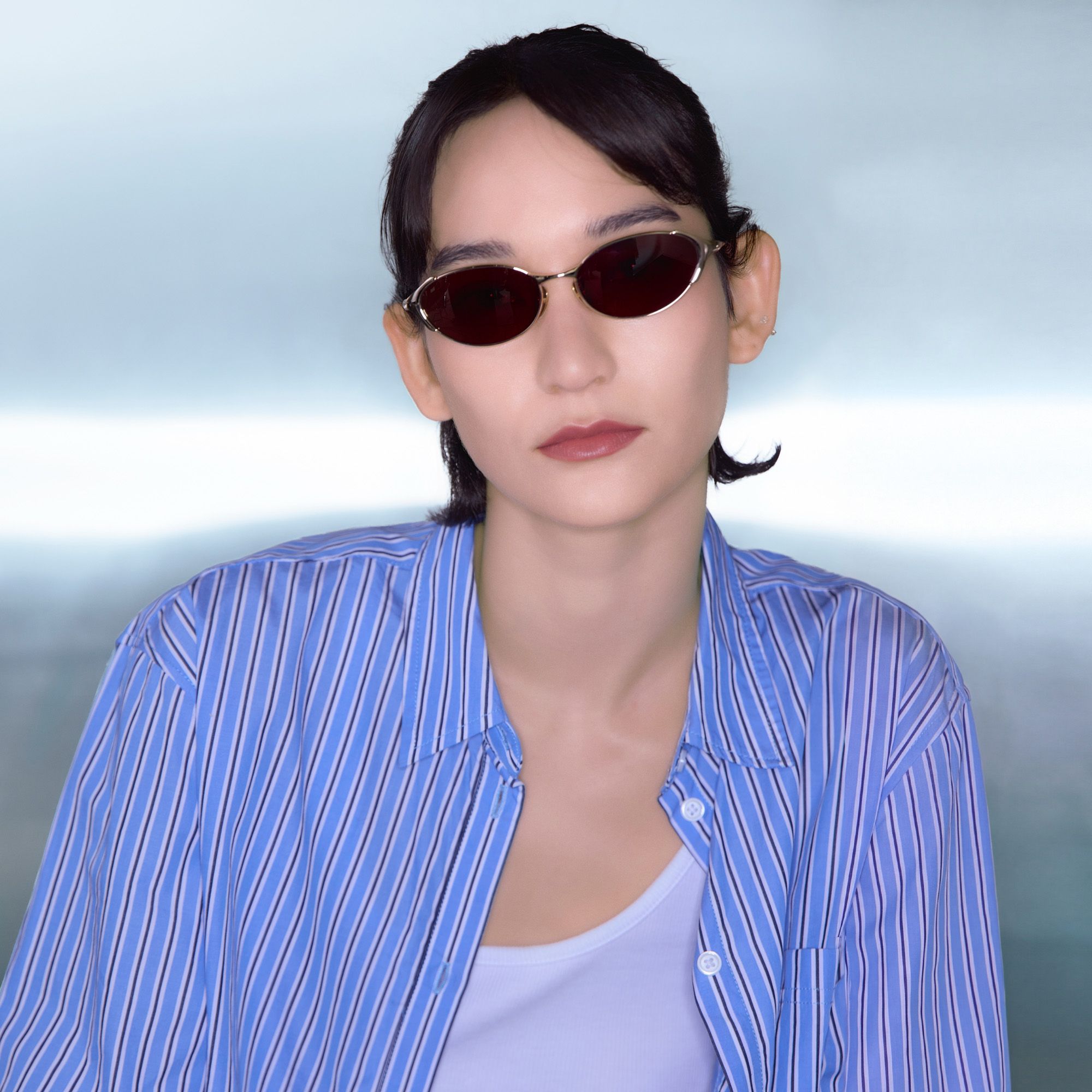 Explore the design story of Ebisu - Vintage Oval Silver Brown Tinted Sunnies | Vooglam
