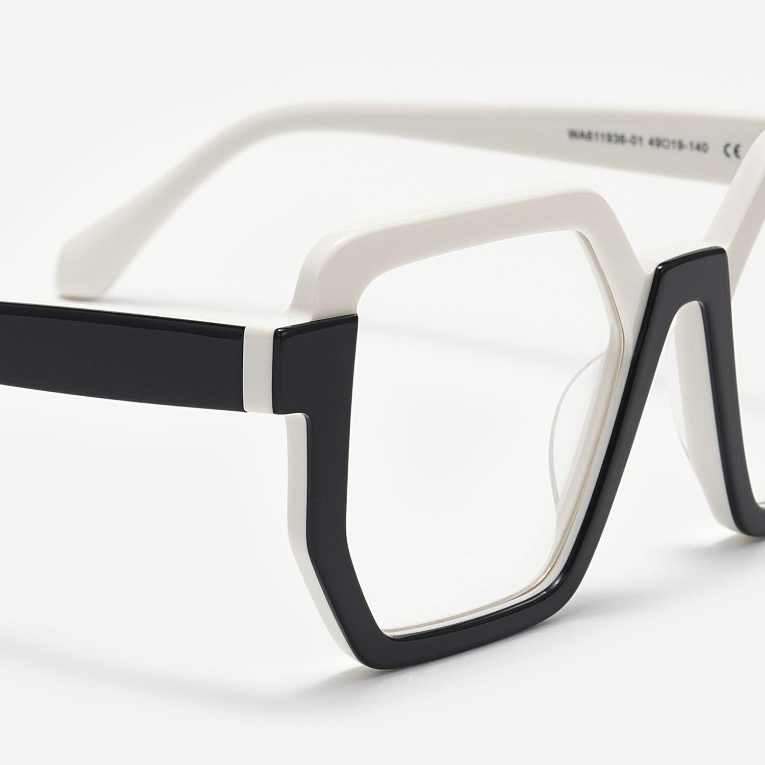 Mixon - Unique Black & White Designer Glasses product detail 4