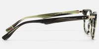 Vintel - Rectangle Green Eyeglasses | Vooglam Side View