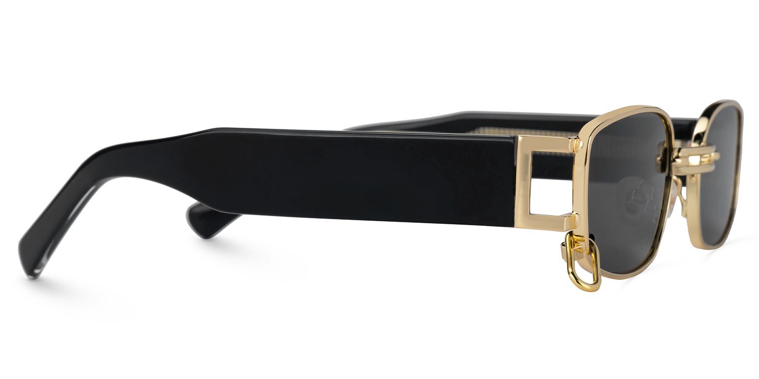 Eliakim - Rectangle Grey Sunglasses | Vooglam 4
