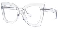 Eilonwy - Cat Eye Crystal Eyeglasses | Vooglam Front View