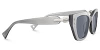 Naiara - Rectangle Grey Sunglasses - 4