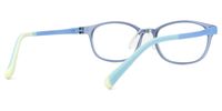 Sebastian - Oval Blue Kids Eyeglasses | Vooglam Side View