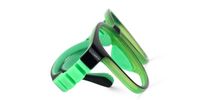 Grayson - Rectangle Green Kids Eyeglasses | Vooglam