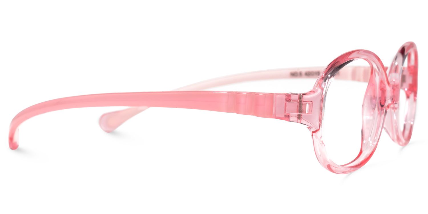 Emersyn - Oval Pink Kids Eyeglasses | Vooglam 4