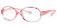 Emersyn - Oval Pink Kids Eyeglasses | Vooglam Front View