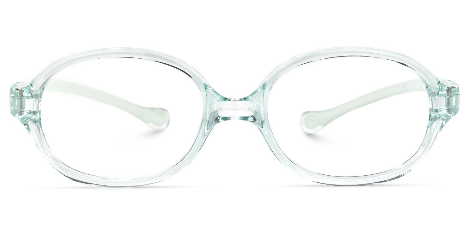 Emersyn - Oval Green Kids Eyeglasses product detail 2