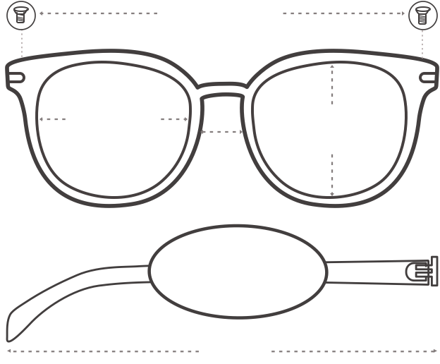 Moshay - Butterfly Champagne Eyeglasses